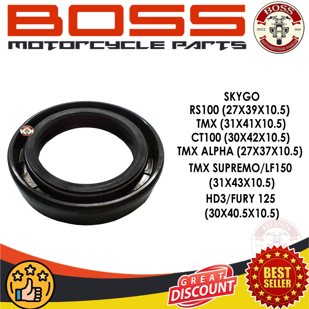MOTORCYCLE FRONT SHOCK OIL SEAL 1 PC.(OS) TMX/SUPREMO/TMX/RS100/HD3