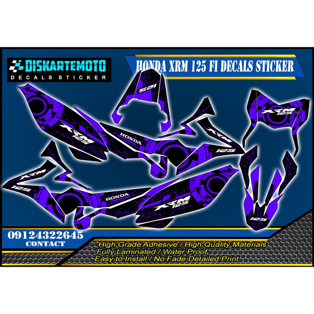Honda Xrm 125 fi Decals Sticker | Shopee Philippines