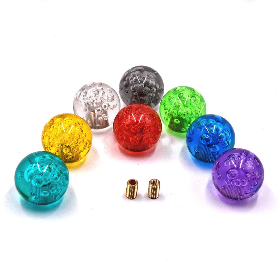Crystal Ball Shift Knob Bubble Shifter Head Resin Gear Shifting Handle