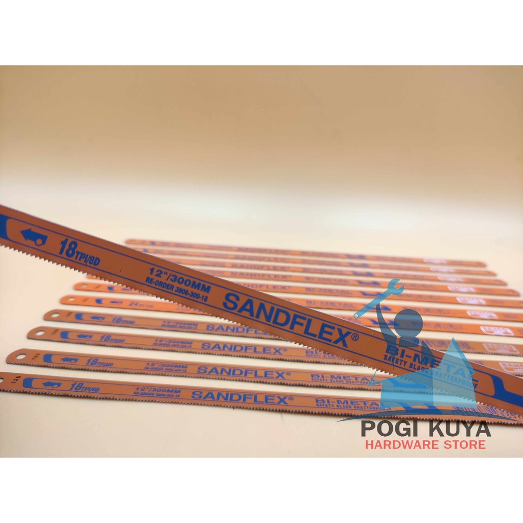 Sandflex Hacksaw Blade 18 TPI & 24 TPI / Metal handsaw. lagaring bakal