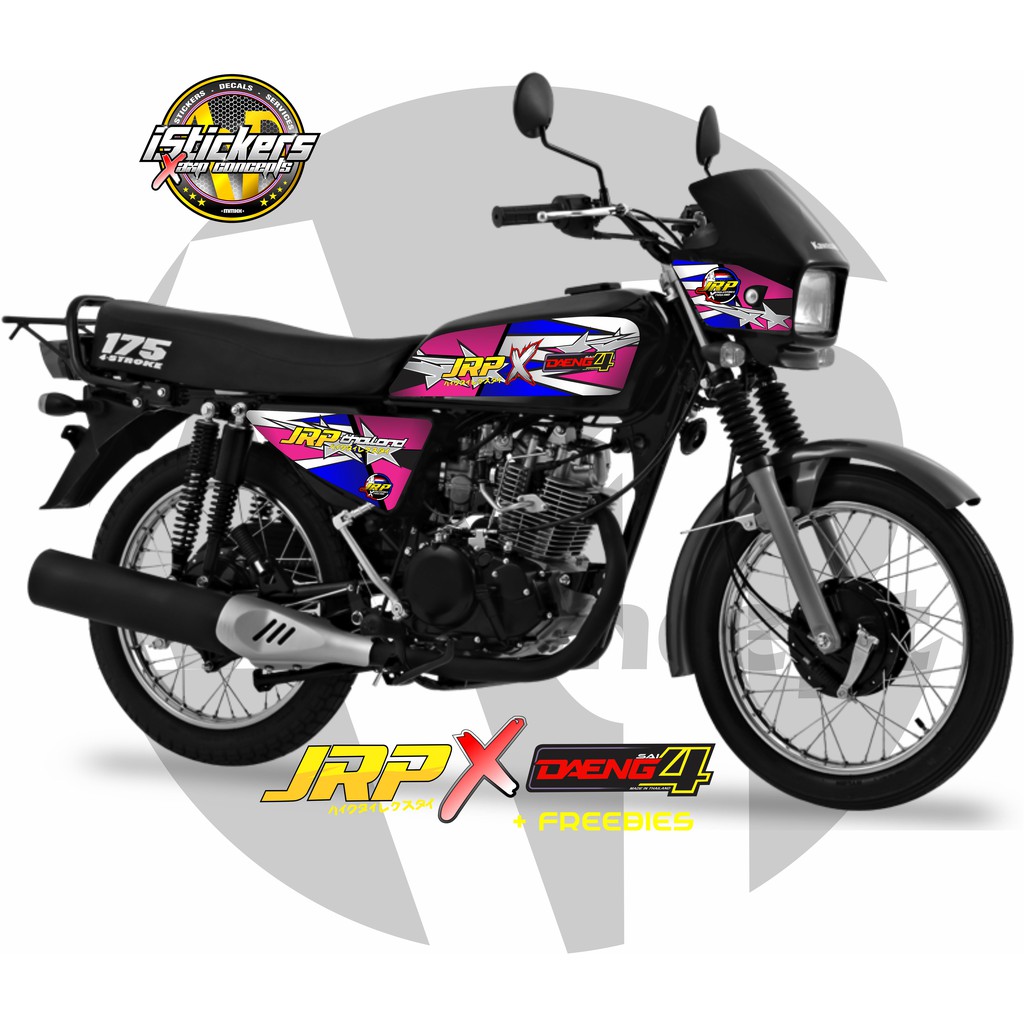 Kawasaki Barako Stock Size Decals Jrp X Daeng Stickers (Laminated ...