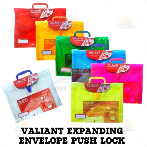 COD Valiant expandable Plastic Envelope Push Lock Long with Handle ...