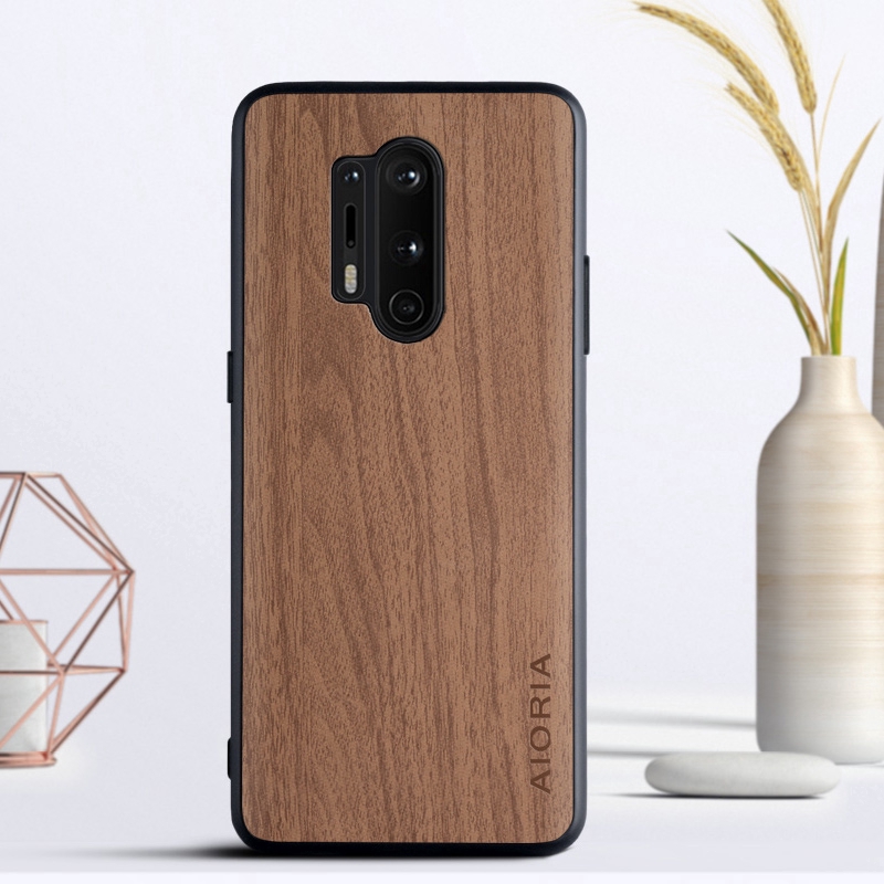 OnePlus 6T 7T Pro case wooden pattern skin TPU+ PC covers 3in1  material