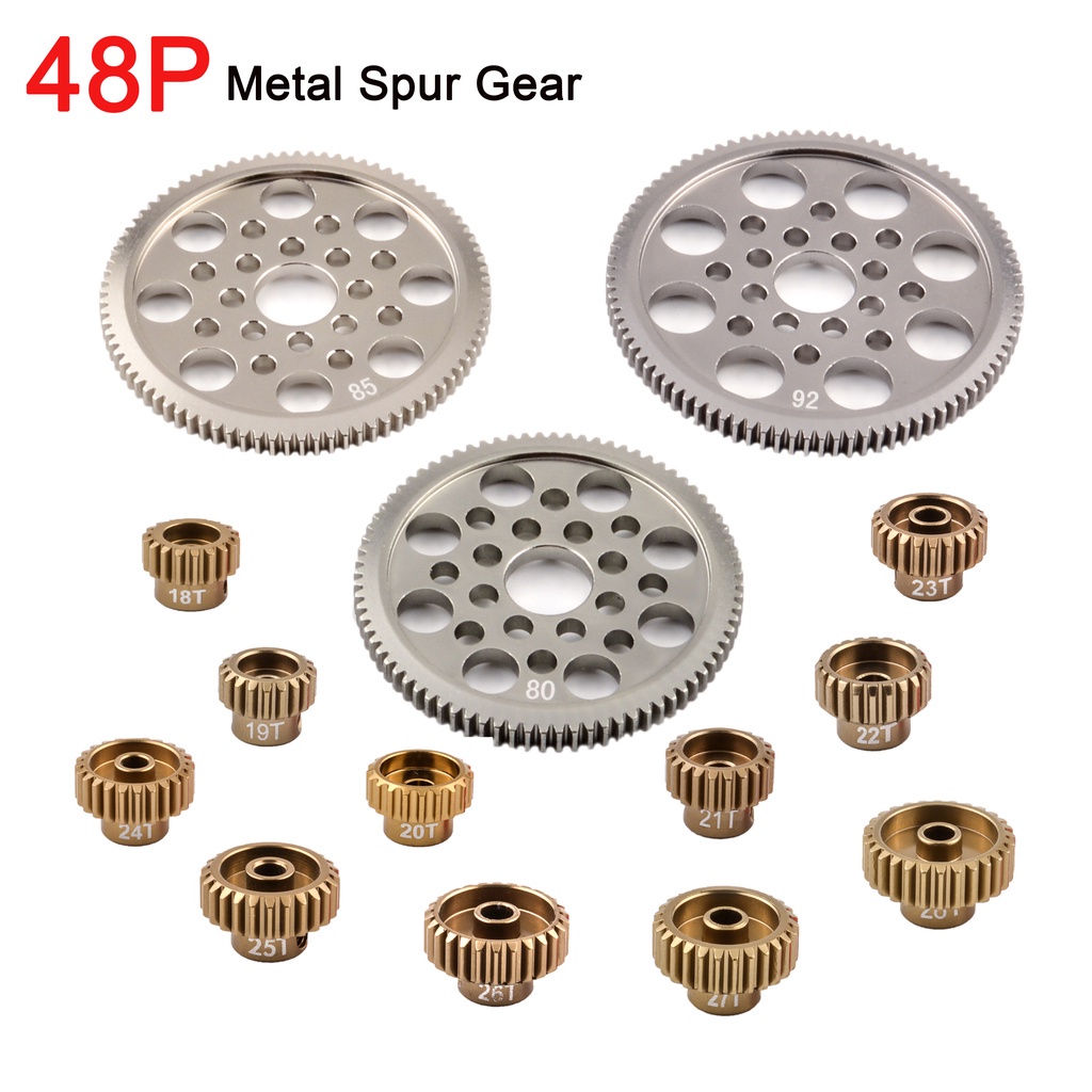 Rcmodelpart Metall-Spornrad 92T 48P – Upgrade Für Sakura D4 AWD/RWD – 1:10 RC Drift Autos