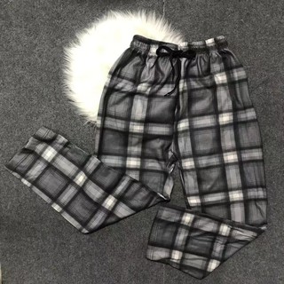 #COD New plaid checkered unisex fashion pants(pranela pajama)high quality.