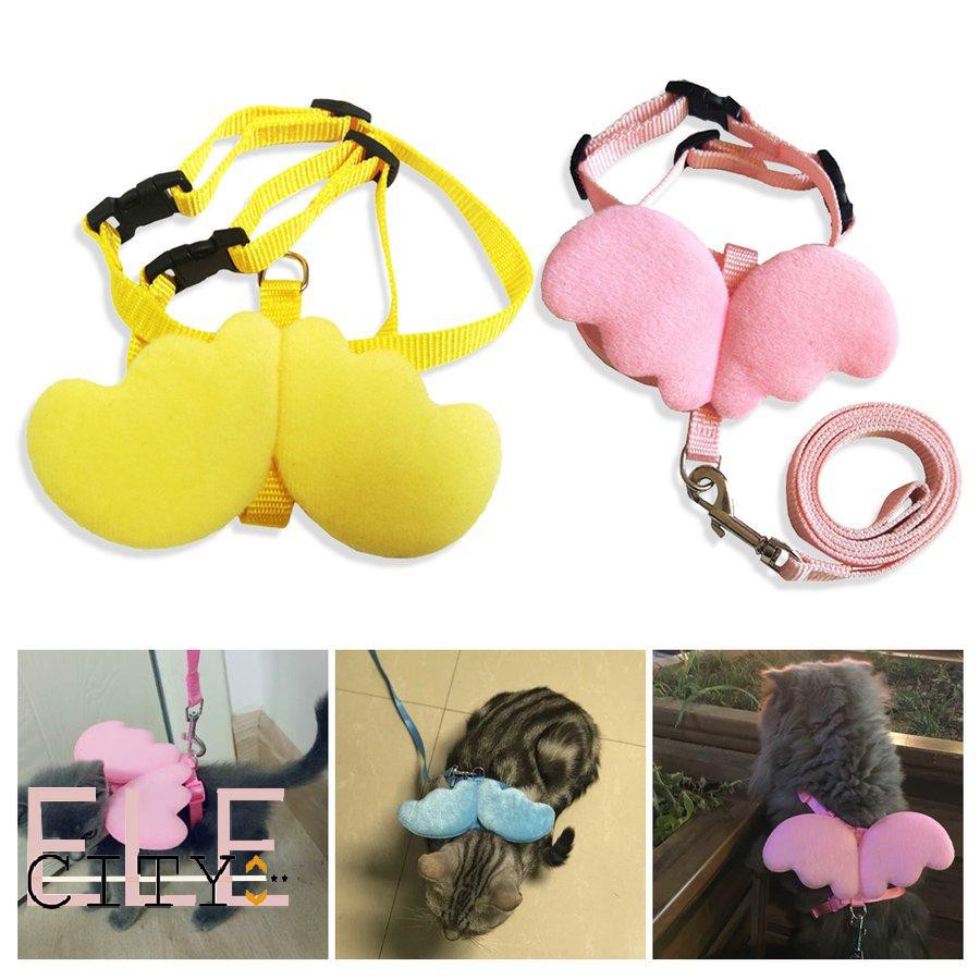 [NEW ARRIVAL]Cute Angel Wing Pet Dog Leashes Collars for Small Pet