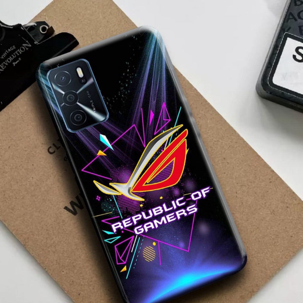 Oppo A16 Case Hardcase 3D Fullprint Fashion Casing ROG silicone bumper ...