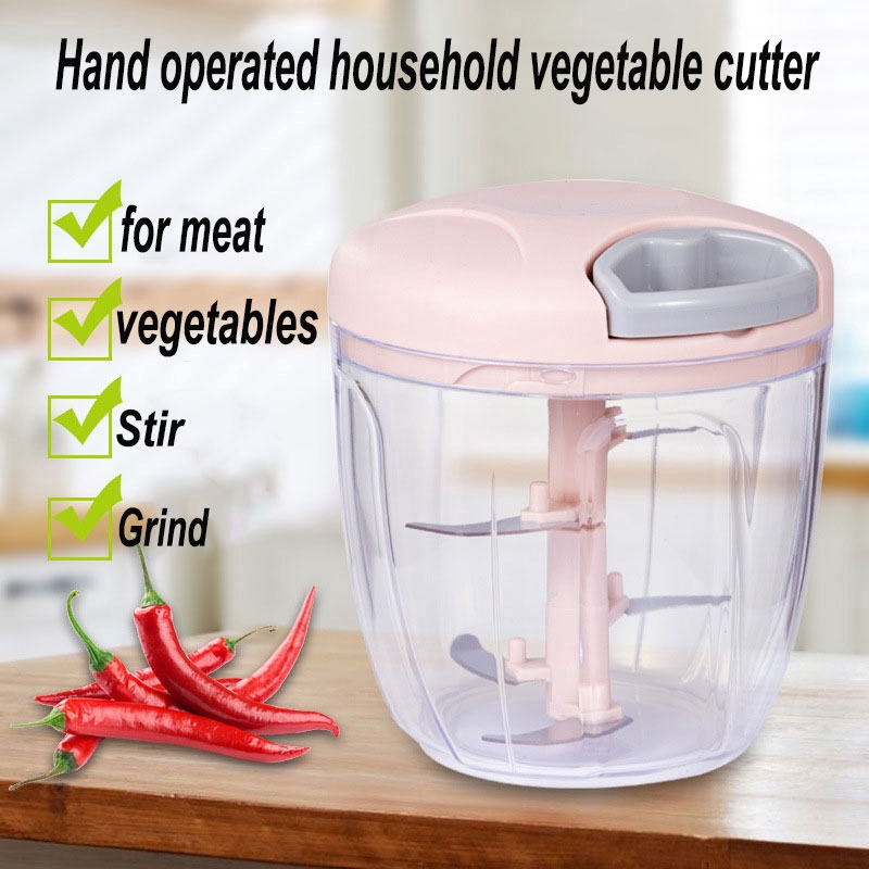 Kitchen Hand Chopper Manual Rope Food Processor Fruit Vegetable Onions ...