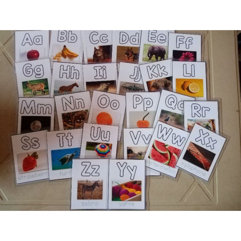 Laminated Alphabet Flashcards | Shopee Philippines
