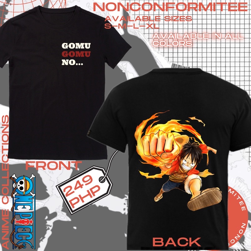 One Piece Luffy Anime Merch Unisex (Color Can be costumized) | Shopee ...
