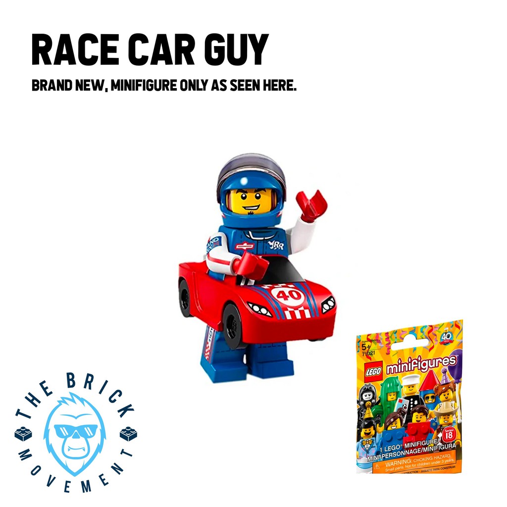 LEGO® Collectible Minifigure Series 18 Race Car Guy Minifigure