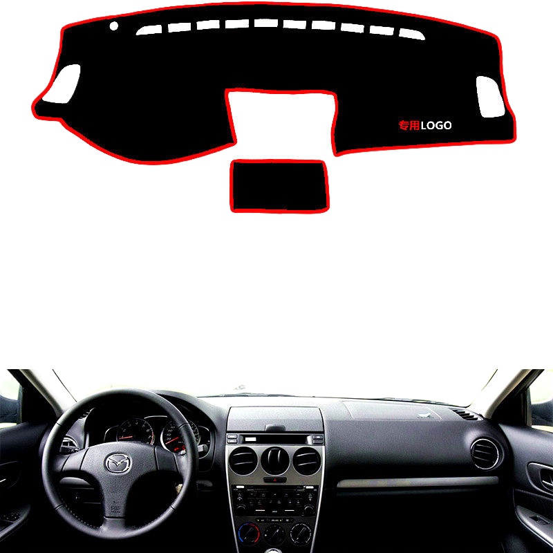 Old Mazda 6 coupe car center console dashboard lightproof mat