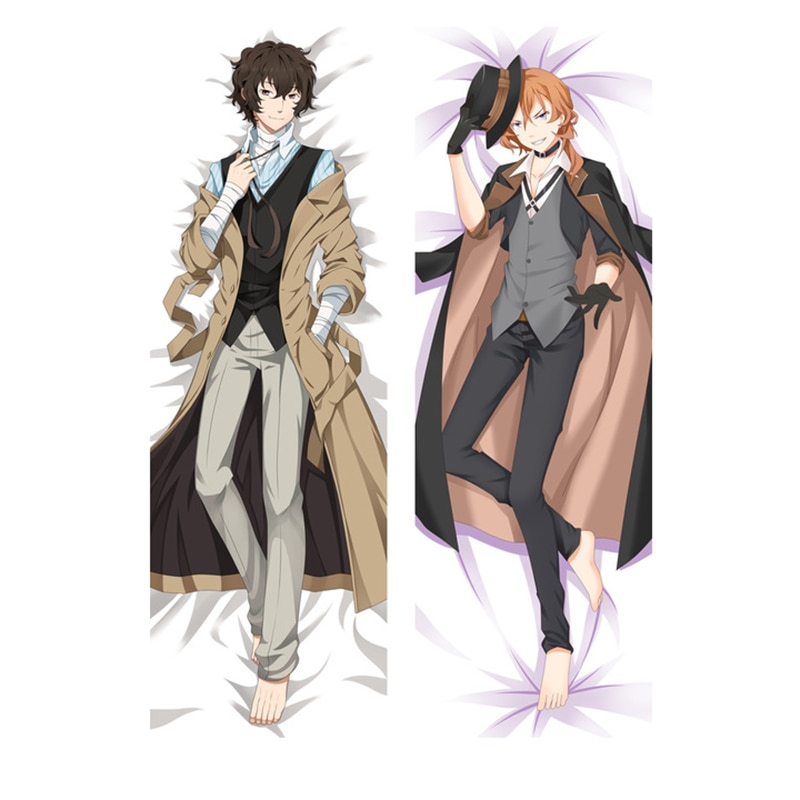 Anime Bungo Stray Dogs Pillow Case Dazai Osamu Dakimakura Costume ...