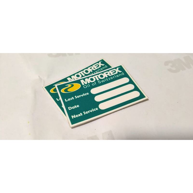 Motorex oil change label sticker Shopee Philippines