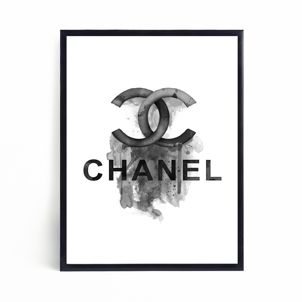 Chanel Logo Distress Wall Art Decor Frame Shopee Philippines