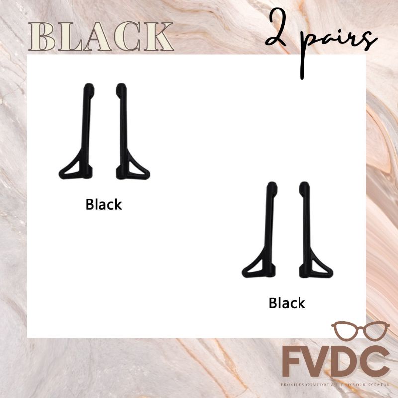 FVDC Upgraded Antislip Temple Tip Sleeves for Eyeglasses arms, Ear