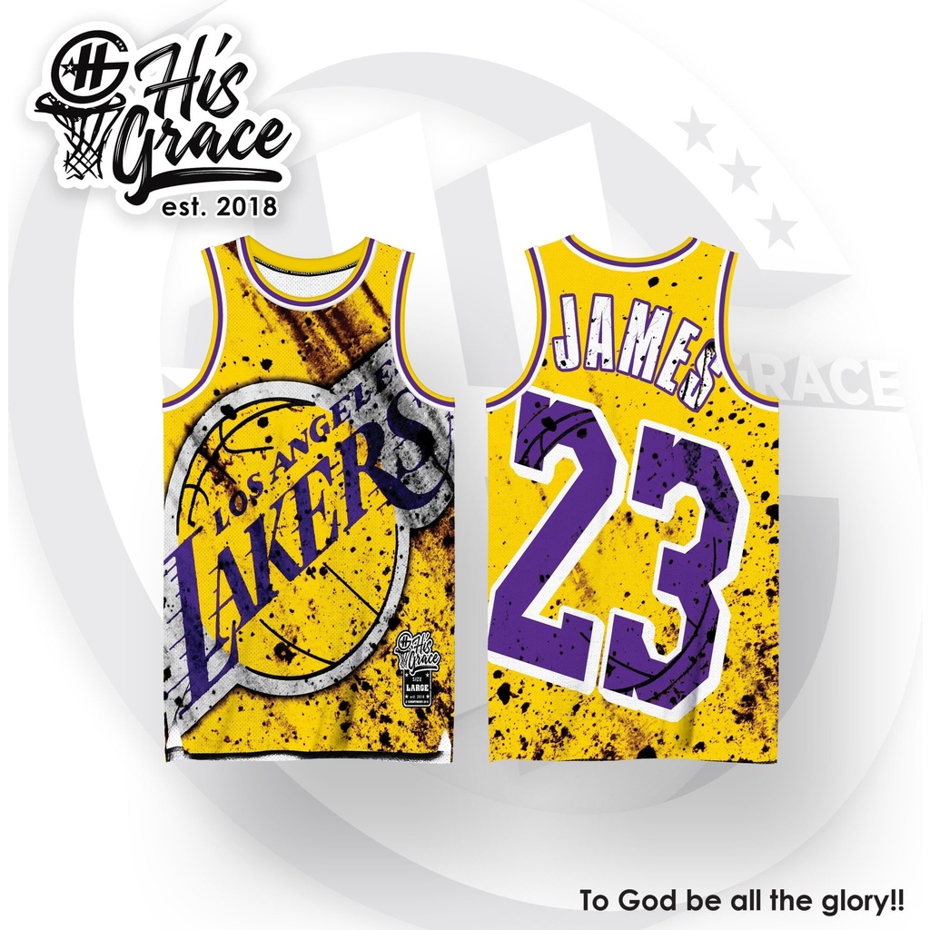 Full Sublimation Jersey Lakers Collection Shopee Philippines