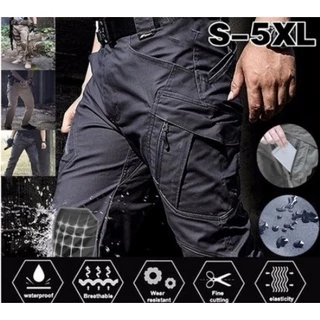 US IX8 Tactical Pants Men Military Waterproof Multiple Pockets Climbing  Fishing Trousers Hombre Durable Casual Cargo Sweatpants