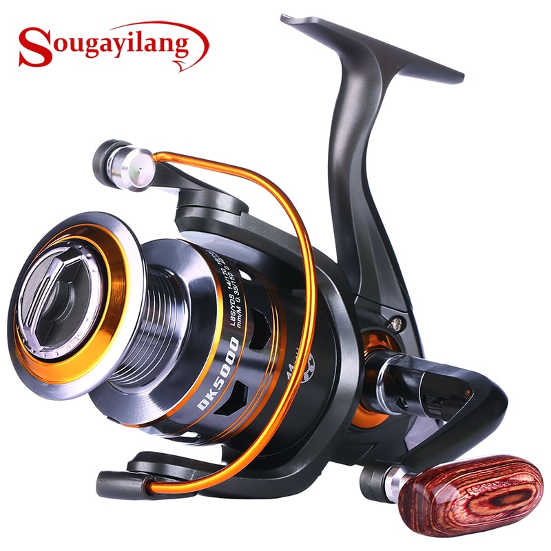 Sougayilang Fishing Reel 5.2:1/5.1:1 Gear Ratio Powerful Spinning Reel 11BB  Smooth Spinning Fishing Reel 