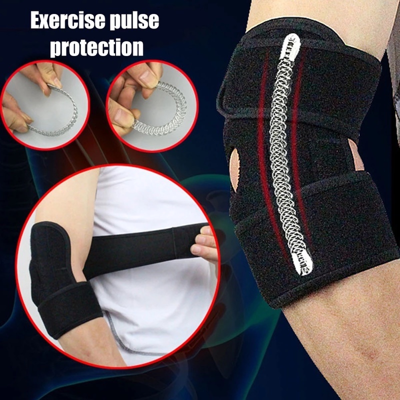 1 Pcs Adjustable Breathable Self-Heating Sports Elbow Protector Covers ...