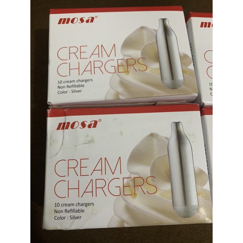 Mosa Cream Chargers (10 Cream Chargers) Shopee Philippines