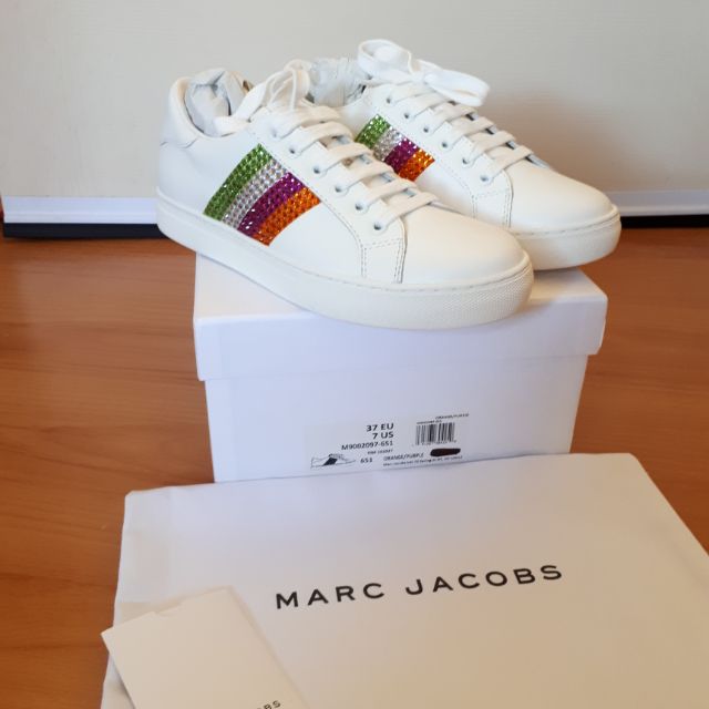 Marc jacobs hot sale white sneakers