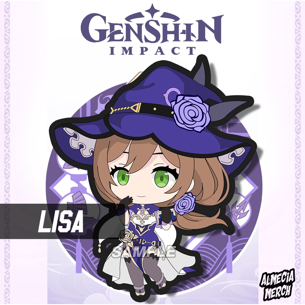 GANTUNGAN Genshin Impact Lisa Keychain / Lisa Genshin Impact Keychain ...