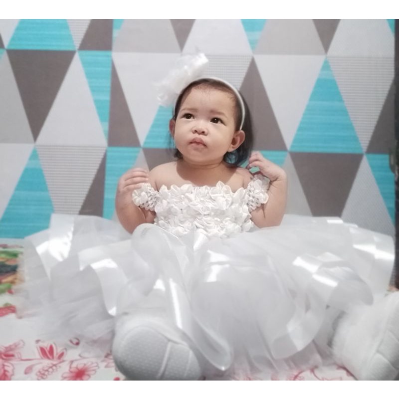 Tutu Dress for Christening Binyag baptism Shopee Philippines