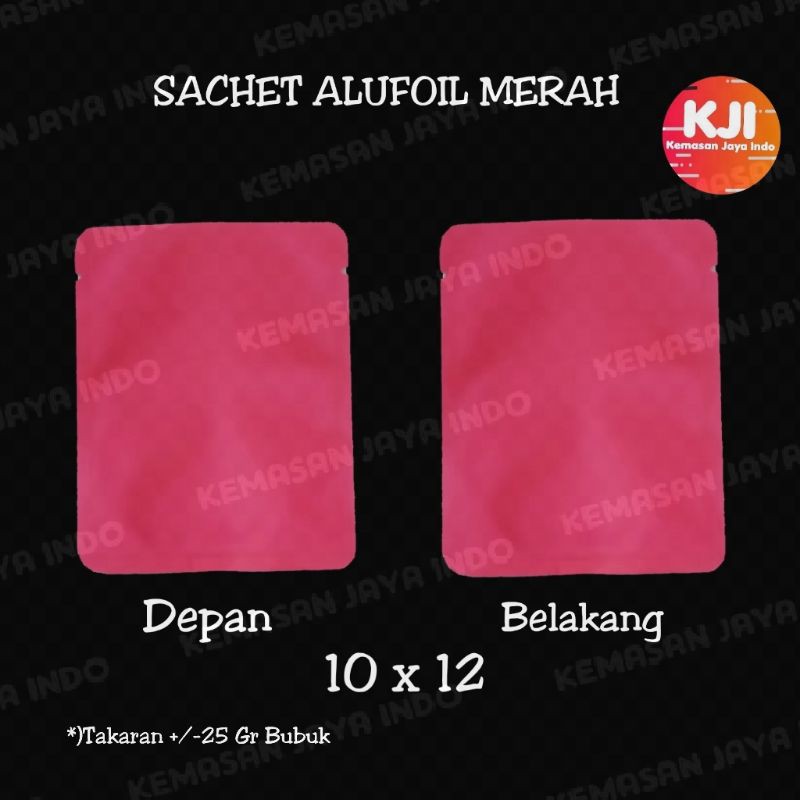 Red Alufoil Sachet Packaging Contents 100 Pcs. Coffee Packaging. Sachet ...