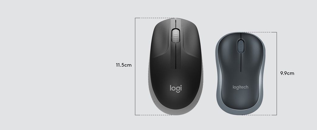 Logitech Wireless Mouse M190 Full Size Ambidextrous Curve Design, M190, City Center For Computers