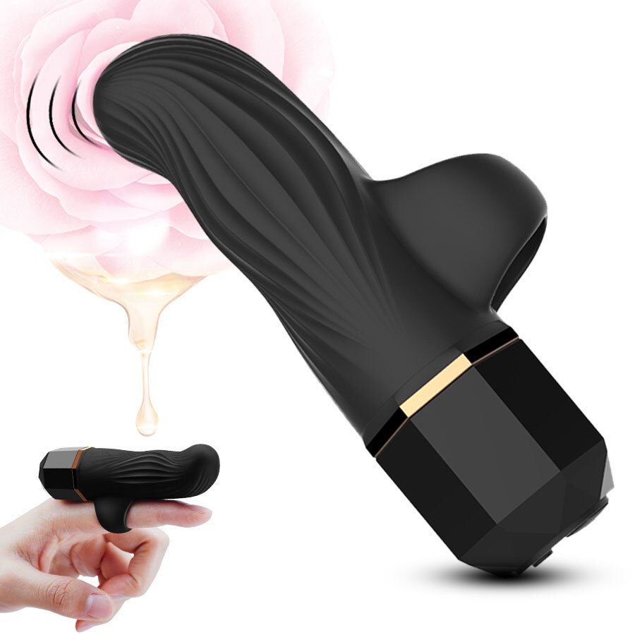 Mini Finger Sleeve Vibrator Lipstick Bullet Vibrator G Spot Adult