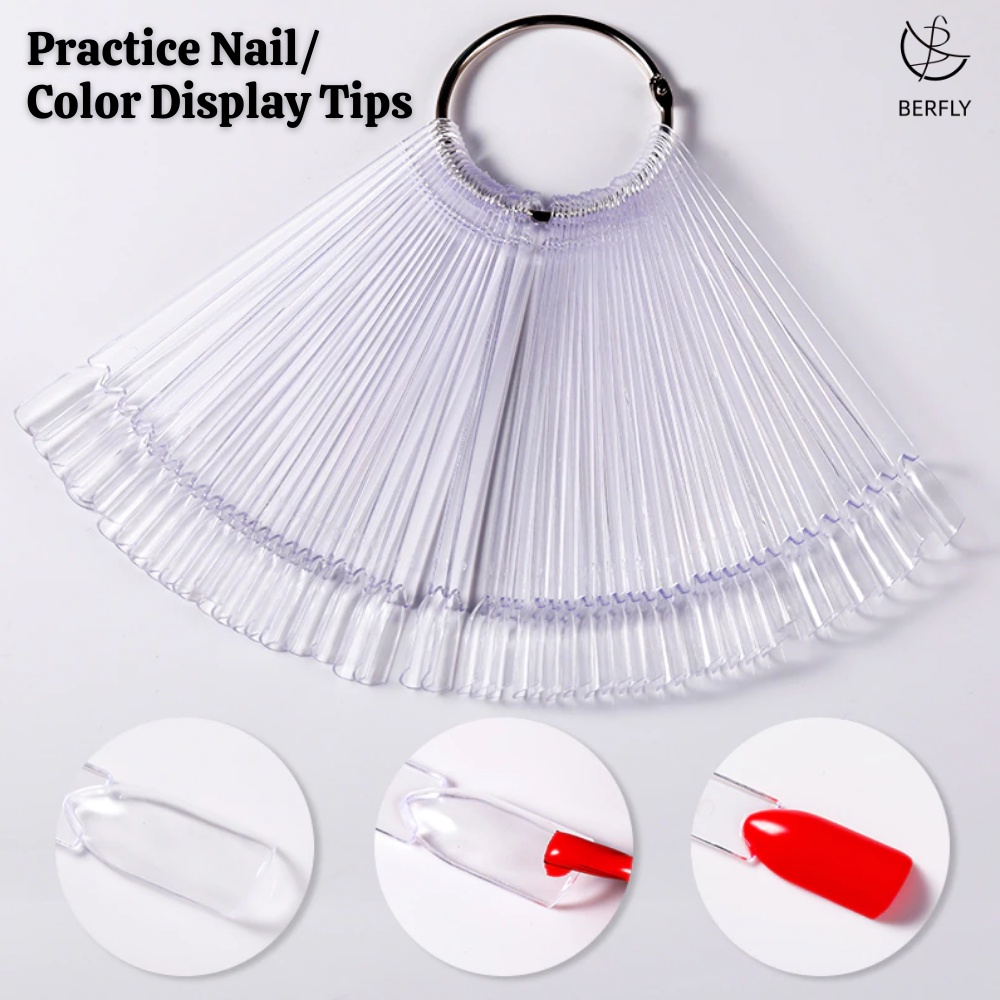 Berfly | Fan Wheel Practice Nail Color Display Nail Polish Practice Tip ...