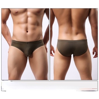 Men's Briefs Inner Separation Breathable U-Convex Design Fashionable  Essence Ice Silk Scrotum Support Comfortable 224