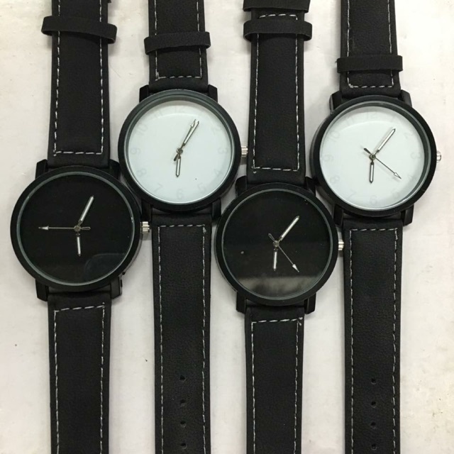 Black and White Plain Watch Shopee Philippines