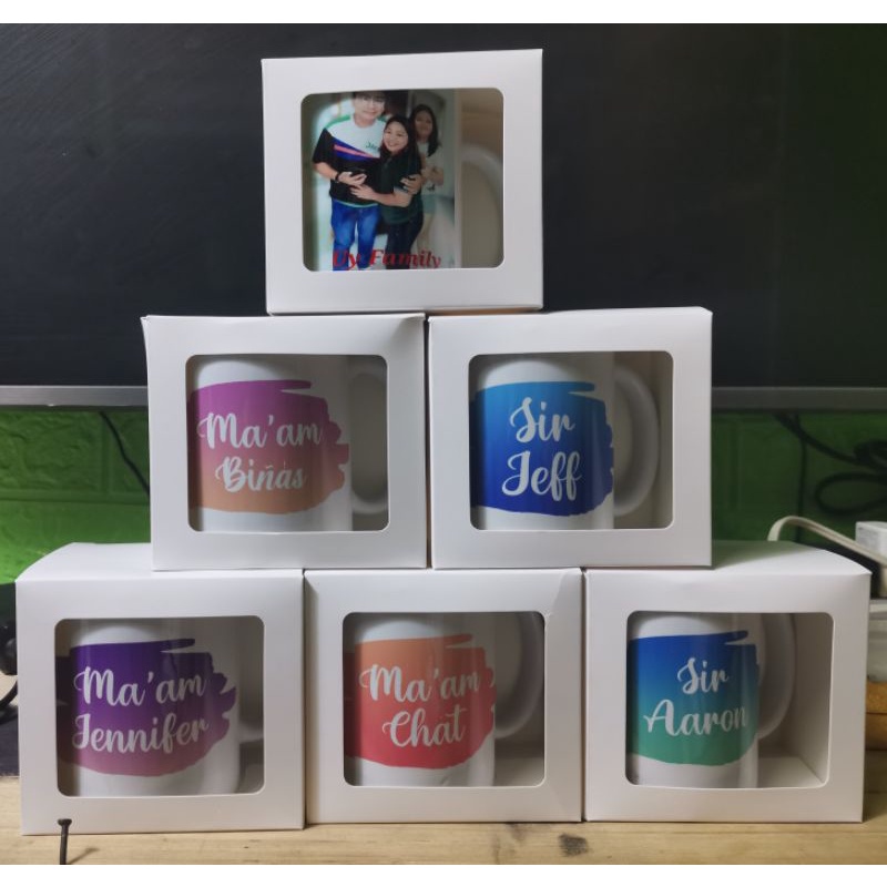 PERSONALIZED MUGS WITH WINDOW BOX (12PCS) | Shopee Philippines