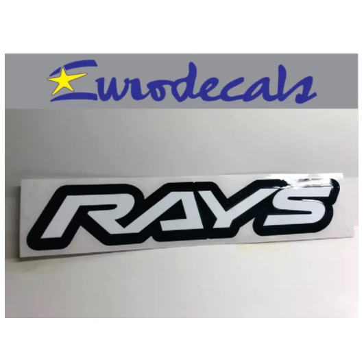 Eurodecals Black RAYS sticker TE37 Rays Cut out Vinyl sticker | Shopee ...