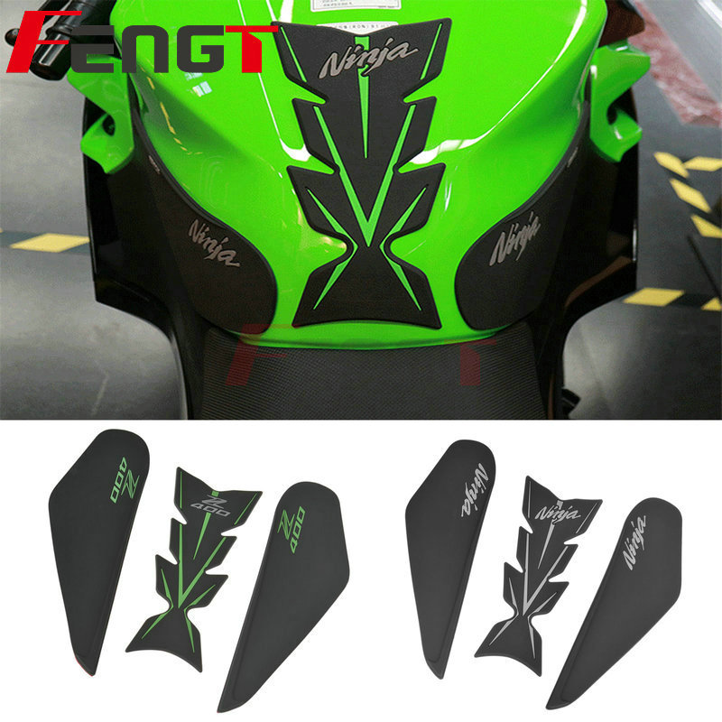 Motorcycle Tank Pad Protector Sticker Decal Gas Fuel Knee Grip Traction ...