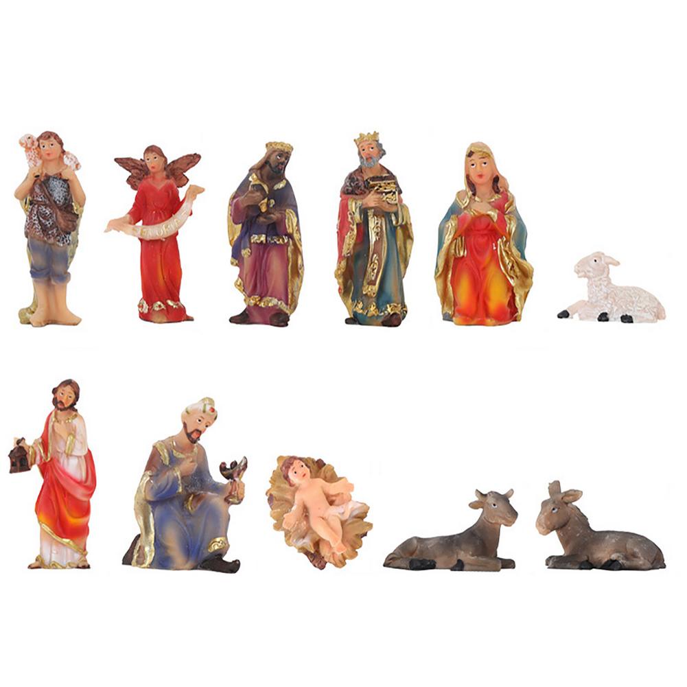 11pcs Nativity Set Christ Birth Of Jesus Ornament Gifts Nativity Scene ...