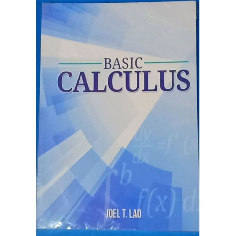 Basic calculus by lao | Shopee Philippines