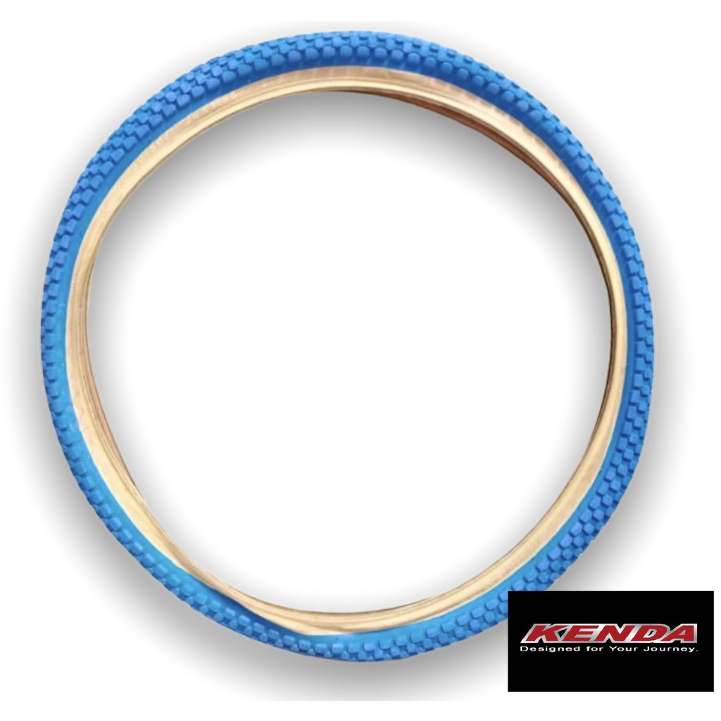 Kenda Bicycle Tire 24 x 1.95 blue with skinwall Shopee Philippines