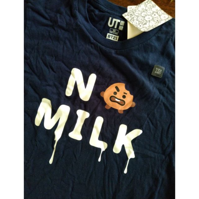 Original Xs Uniqlo X Bt21 Shooky No Milk Ut Shirt | Shopee Philippines