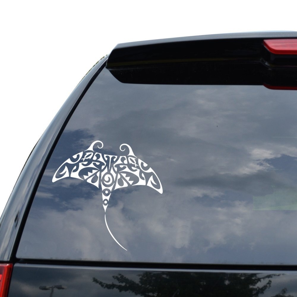 TRIBAL ART STINGRAY MANTA RAY Decal Sticker Car Truck Motorcycle Window ...
