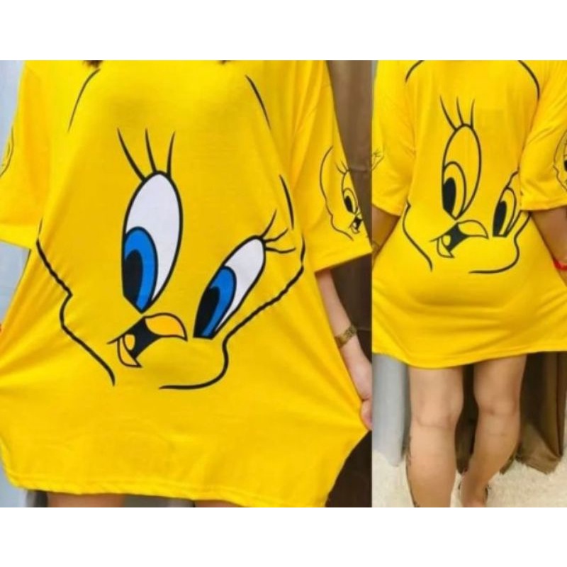 Tweety bird oversized T-shirt | Shopee Philippines