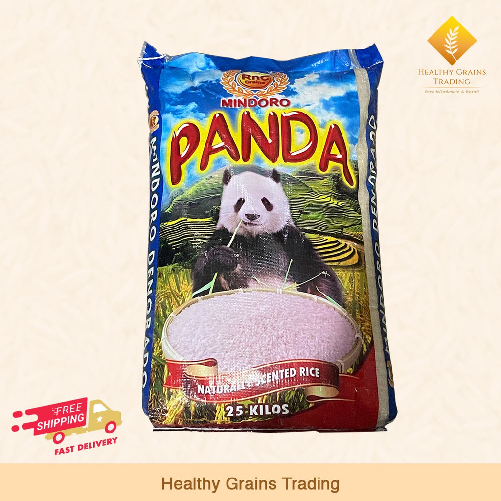 Panda Premium Mindoro Rice 25kg (FREE SHIPPING METRO MANILA) | Shopee ...
