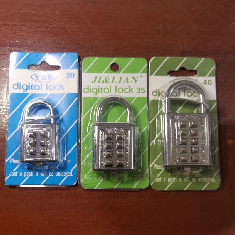 Heavyduty Digital Padlock/ combination padlock/number lock. Shopee