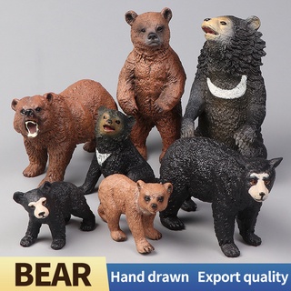 Papo Brown Bear Simulation Animal Model Children Toys - Action Figures -  AliExpress
