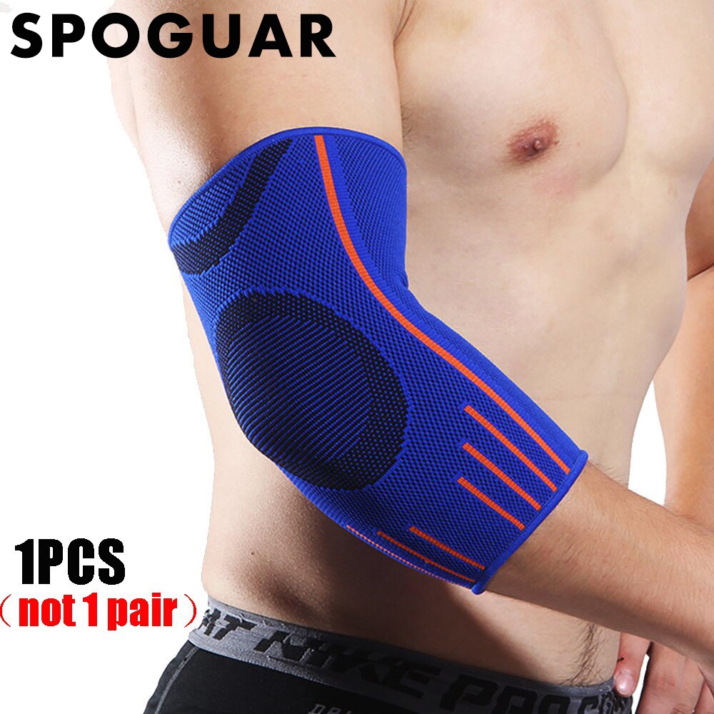 SPOGUAR 1PC Elbow Brace Compression Support Sleeve for Tennis Elbow