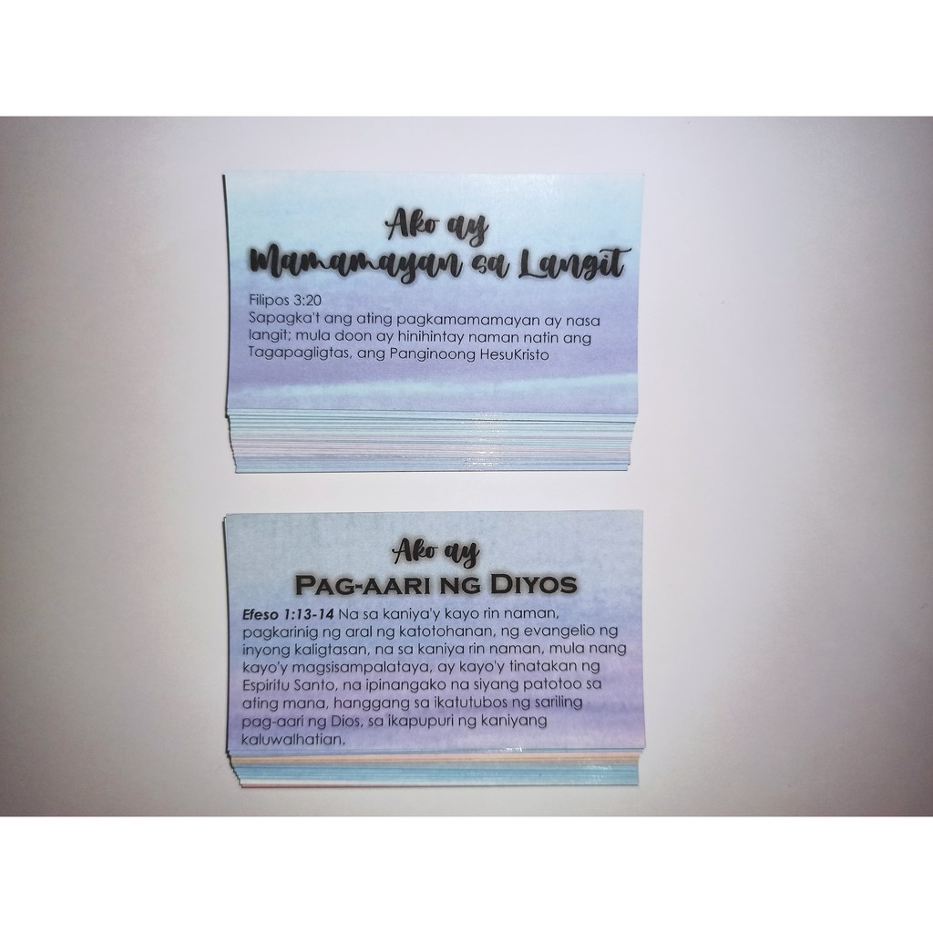 Tagalog Identity Cards 60Pcs (colored) Shopee Philippines