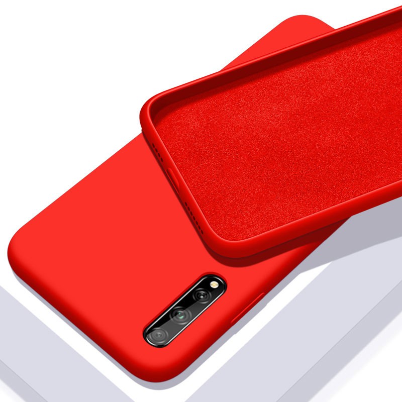 Xinyunew Cover Per Huawei Y8p Con Portafoglio Integrato, Custodia In Pelle PU Con 2 Slot Carte E Portamonete, Vetro Temperato E Supporto Per Film, Rossa