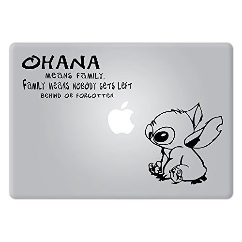 Stitch Ohana Means Family Vinyl Decal Sticker – For MacBook Air/Pro/Retina 13 15 17-488990